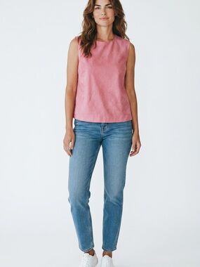 KORS Michael Kors ✘ Vintage Pink Bergdorf Goodman Blouse Sleeveless Top Sz. M